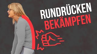 Rundrücken effektiv begradigen ⚡ Dehne DIESEN Muskel [upl. by Lennor]