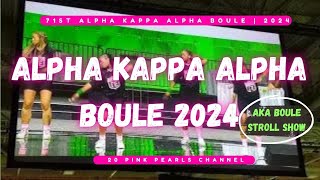 71st AKA Boule 2024 💚💚💚 Stroll amp Step Showcase [upl. by Llenyr]