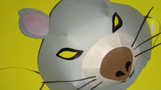 How to make rat mask  Rat mask making idea [upl. by Queenie]