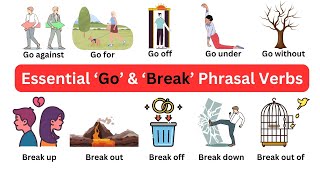 40 Phrasal Verbs with ‘Go’ amp ‘Break’ You MUST Know [upl. by Dodds]