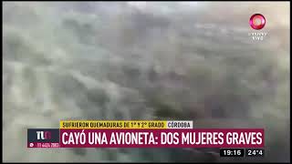 Cayó una avioneta en Córdoba [upl. by Sorensen]