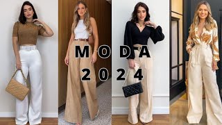 Pantalones Holgados  Tendencias y Moda 2024  Moda y Tendencias [upl. by Ennayt]