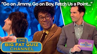 Richard Ayoade Bullies Jimmy Carr For More Points  Big Fat Quiz [upl. by Nonnair996]