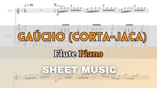 Chiquinha Gonzaga  Gaúcho CortaJaca  Flute and Piano Sheet MusicFull Score [upl. by Trish]