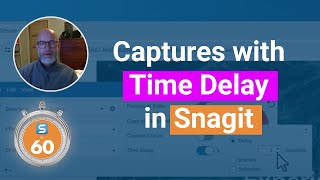 Capture Information in Collapsed Menus with Delayed Capture  Snagit in 60 Seconds [upl. by Rekyr]