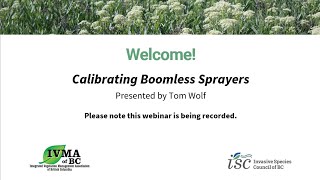 Calibrating Boomless Sprayers [upl. by Relyuc]