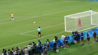 Gol de Neymar nos penaltis contra a Alemanha na Olimpiadas Rio 2016 [upl. by Gnirol]