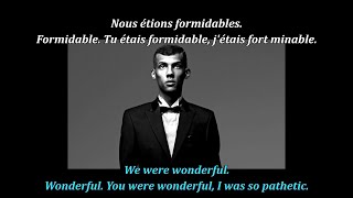 FRENCH LESSON  learn French through music  French song English translation  Stromae  Formidable [upl. by Einaj]