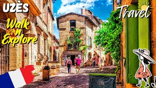 Uzès 🇫🇷 Most Beautiful Places in France 🌷 Medieval Royal Town Walking Tour 🌞 [upl. by Kore]