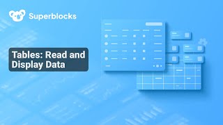 Tables Read and Display Data [upl. by Nottarts487]