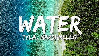 Tyla Marshmello  Water Lyrics Remix [upl. by Retloc475]