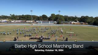 Barbe High School Marching Band at the DeRidder Marching Festival 2024 [upl. by Gerianna]