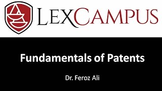 Fundamentals of Patents [upl. by Kirwin]