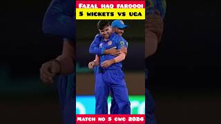 Fazal haq farooqi 5 wickets vs uga  fazal haq farooqi bowling cwc short shorts youtubeshorts [upl. by Barclay]