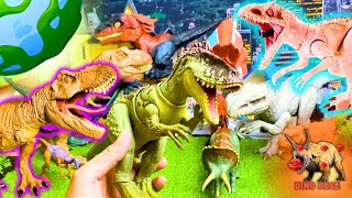 Collection Dinosaur Toys Mattel  Spinosaurus  Sinoceratops  Yangchuanosaurus  Baryonyx [upl. by Llenel]