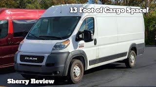 2021 Ram ProMaster Extended Body  HighRoof Cargo Van  Review [upl. by Westlund368]