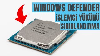 WINDOWS DEFENDER CPU İŞLEMCİ KULLANIMI AZALTMA PROGRAMSIZ✅💯 [upl. by Yeslah]