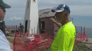 Maine lighthouses are being restored following destructive winter storms [upl. by Uball575]