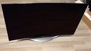 LG Curved Smart OLED TV 55EC9300 Unboxing and Setup [upl. by Atiugal577]