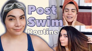 PostSwim Skin amp Hair Care Routine [upl. by Assetal]