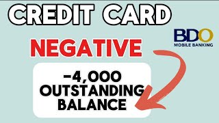 Dahilan Bakit nag NEGATIVE Outstanding Balance  Credit Card cashadvance negativebalance [upl. by Robinson]