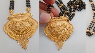 Light weight gold mangalsutra designs with weight and price  new gold mangalsutra Ornamentss28 [upl. by Zingale]