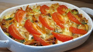 Gratin de brocoli et champignons facile et savoureux  Broccoli and Mushroom Casserole Recipe [upl. by Lisabet619]