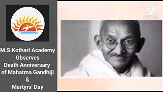 Mahatma Gandhi Death Anniversary speech [upl. by Supmart]