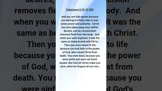 Made alive through the forgiveness of our sins Col 21013 bibleencouragement biblepassage [upl. by Leonie]