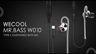 Best Budget USB Type C Earphones  USB Type C Earphones under 1000  WeCool Type C Earphones Review [upl. by Namharludba]