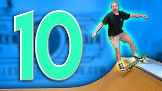 10 EASIEST MINI RAMP SKATEBOARD TRICKS FOR BEGINNERS [upl. by Christyna]