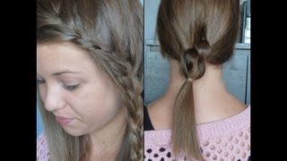 Tutoriel Coiffure n°17   2 Coiffures Faciles pour la Rentrée [upl. by Aissela]