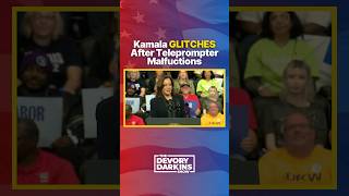 Watch what happens to Kamala when her teleprompter malfunctions [upl. by Lamek]