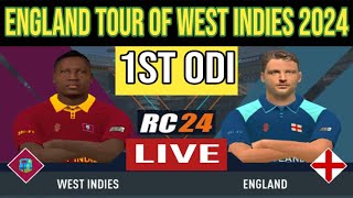 LIVE  ENGLAND vs WINDIES  1ST ODI MATCH  RC 24 GAMEPLAY [upl. by Umont]