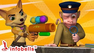 সুপার পুলিশ বানর চাচা ও অপহরণকারী  Super Police Ep 02  Bengali Rhymes and Kids Shows  Infobells [upl. by Naveb882]