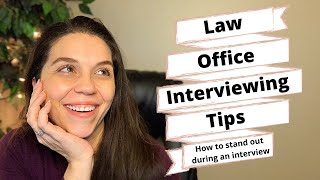 PARALEGAL INTERVIEWING TIPS How to stand out during an interview [upl. by Gnok154]