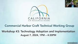 Commercial Harbor Craft Technical Working Group  Workshop 3 Technology Adoption amp Implementation [upl. by Profant]