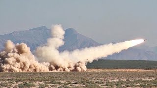 M270A1 Multiple Launch Rocket System MLRS Test Fire [upl. by Osi]