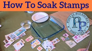 How To Soak Stamps  Tips On Removing Stamps From Paper For Beginner amp Experienced Philatelists [upl. by Huskey602]