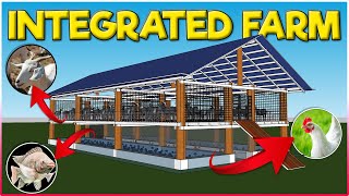 Integrated Goat Chicken and Fish Farming  Integrated Farming System [upl. by Maribelle]