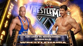 Kurt Angle vs Eddie Guerrero in WWE 2K24 [upl. by Dera]