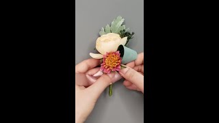 Upgrade Your Boutonnieres With Easy Ribbon Bows 🎀✨  DIY Wedding Flowers [upl. by Nrubloc]