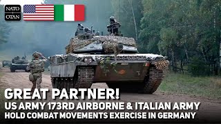 Great Partner US 173rd Airborne Teams Up with Italian Army on Combat Movement Drills in Germany [upl. by Haidabej]