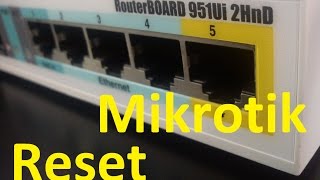 Mereset MIKROTIK RB951Ui2HnD [upl. by Tansey917]