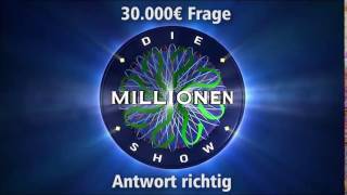 30000€ Frage  Antwort richtig  Millionenshow Soundeffect [upl. by Eceinahs458]