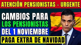 ⚡️¡URGENTE CAMBIOS PARA LOS PENSIONISTAS DEL 1 NOVIEMBRE LA SEGURIDAD SOCIAL ANUNCIÓ LOS DETALLES [upl. by Ryter269]