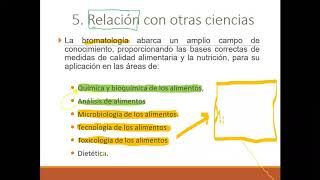 01 Introducción a la bromatología b [upl. by Eislel736]