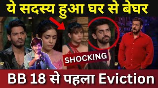 Bigg Boss 18 कौन हुआ घर से बेघर BB18 से पहला बड़ा Eviction ये सदस्य बेघर [upl. by Nerval773]