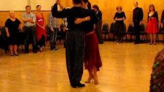 Argentine Tango Class Sacada With Giro Milonguero and Resolution in Ocho Cortado 2 [upl. by Sama618]