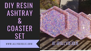 Easy Resin Ashtray and Coaster Tutorial [upl. by Ronnholm]